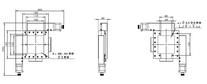 XY轴电动对位台 FXY50-155K(图9) XY轴电动对位台