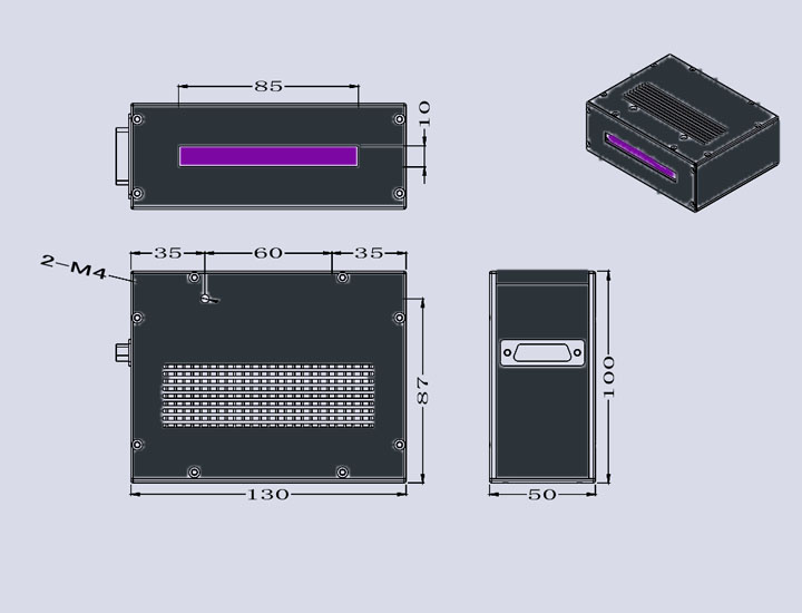 UV LED线光源固化设备厂家-80×10(图3) uvled线光源