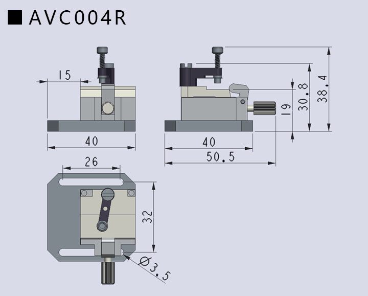 V槽夹具AVC004(图2) V槽夹具AVC004(图2)