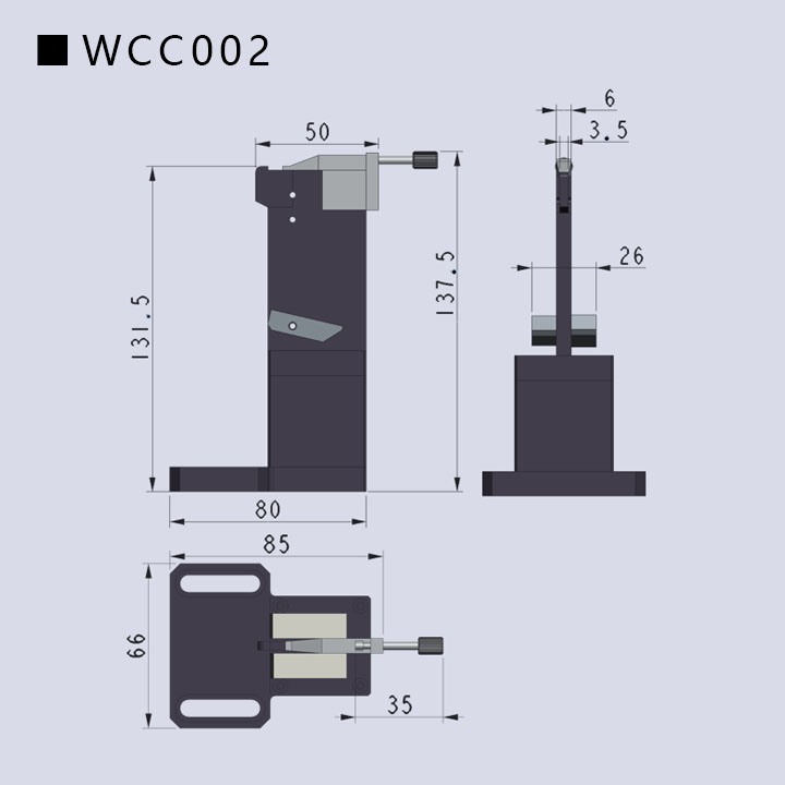 波导芯片夹具WCC002(图2) 波导芯片夹具WCC002(图2)