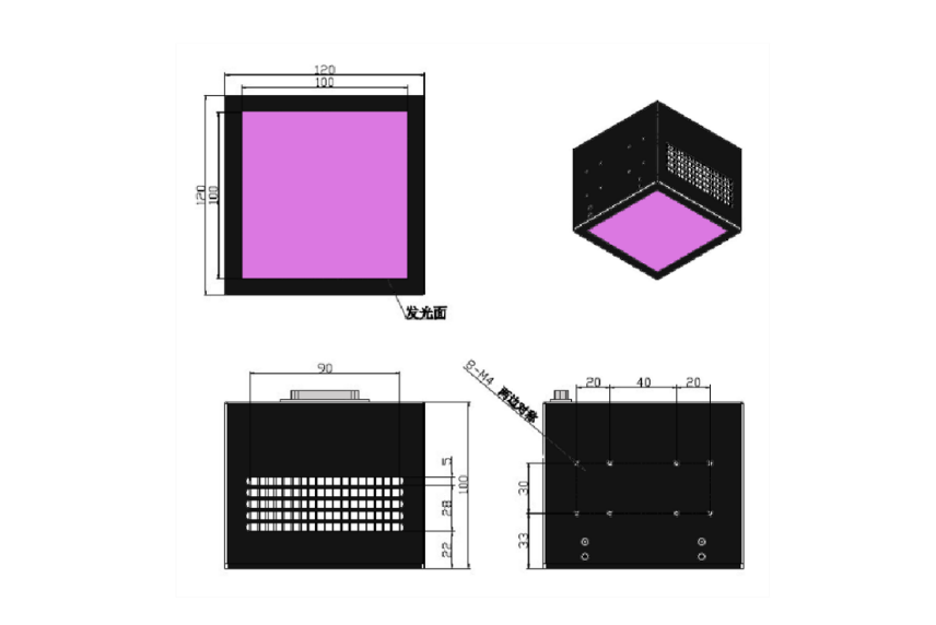 小型UVLED流水线固化设备_小型UV炉(图2) UVLED面光源