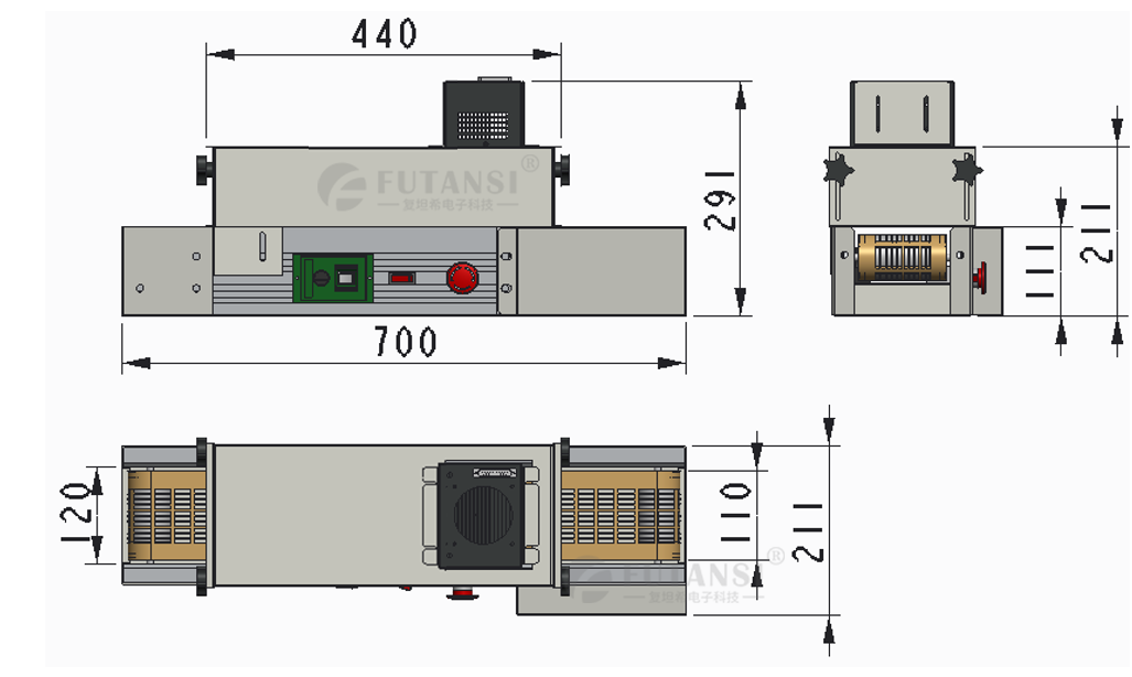 小型UVLED流水线固化设备_小型UV炉(图3)