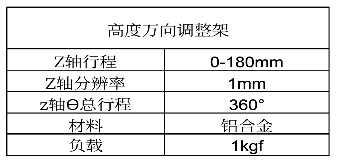 高度万向调整架(图2)